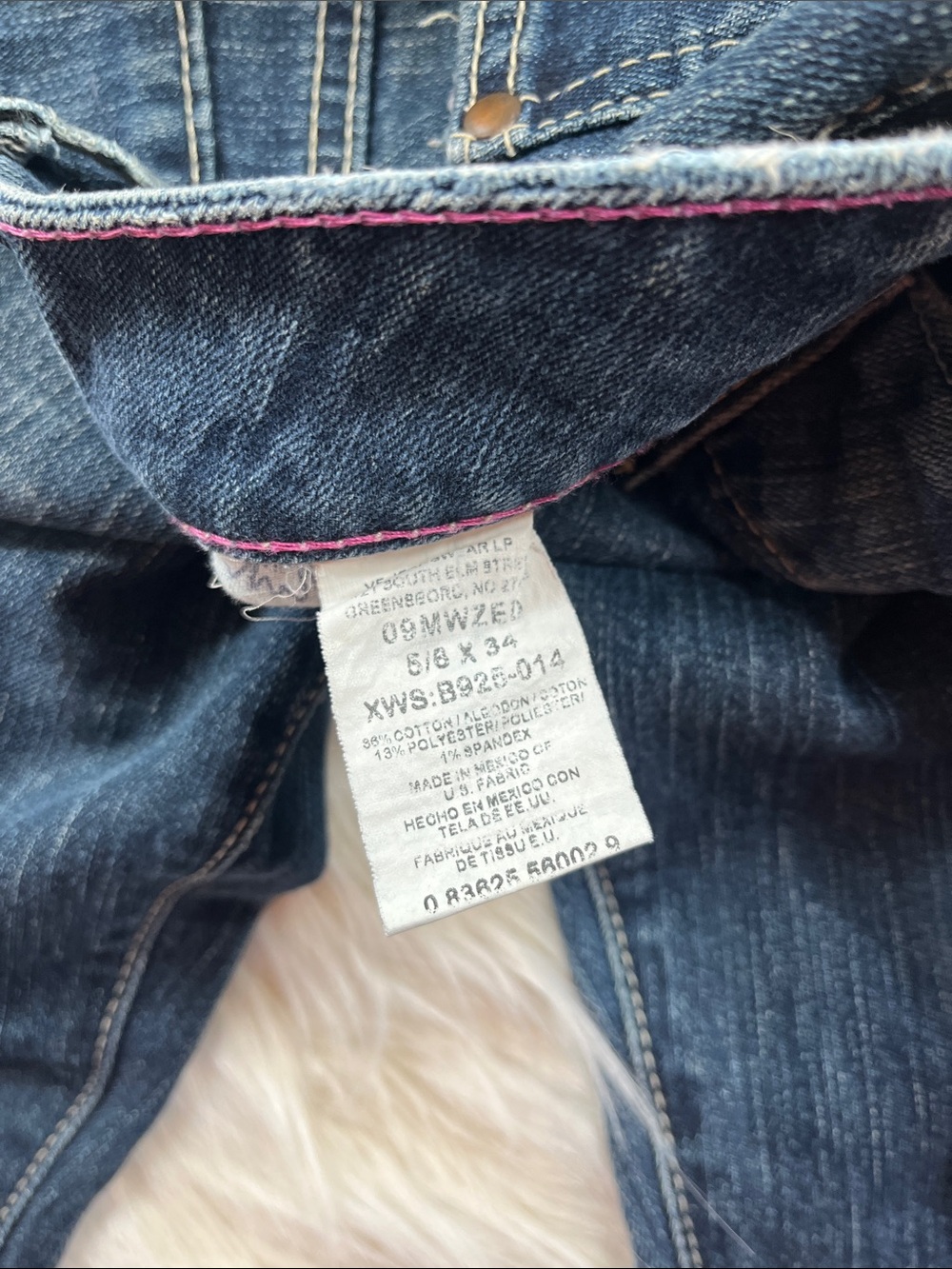 Wrangler 5/8 Western Jeans 30x34 Bootcut Dark Wash - Picture 3 of 6